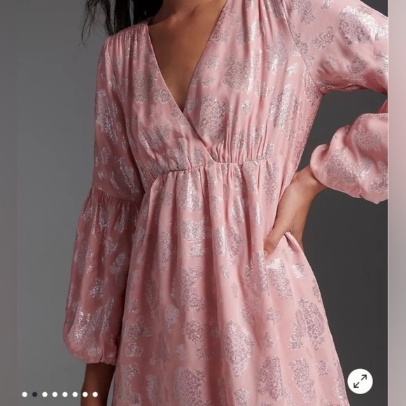 Anthropologie Dresses & Skirts - Anthropologie Jolene Jacquard Pink Mini Dress NWT!